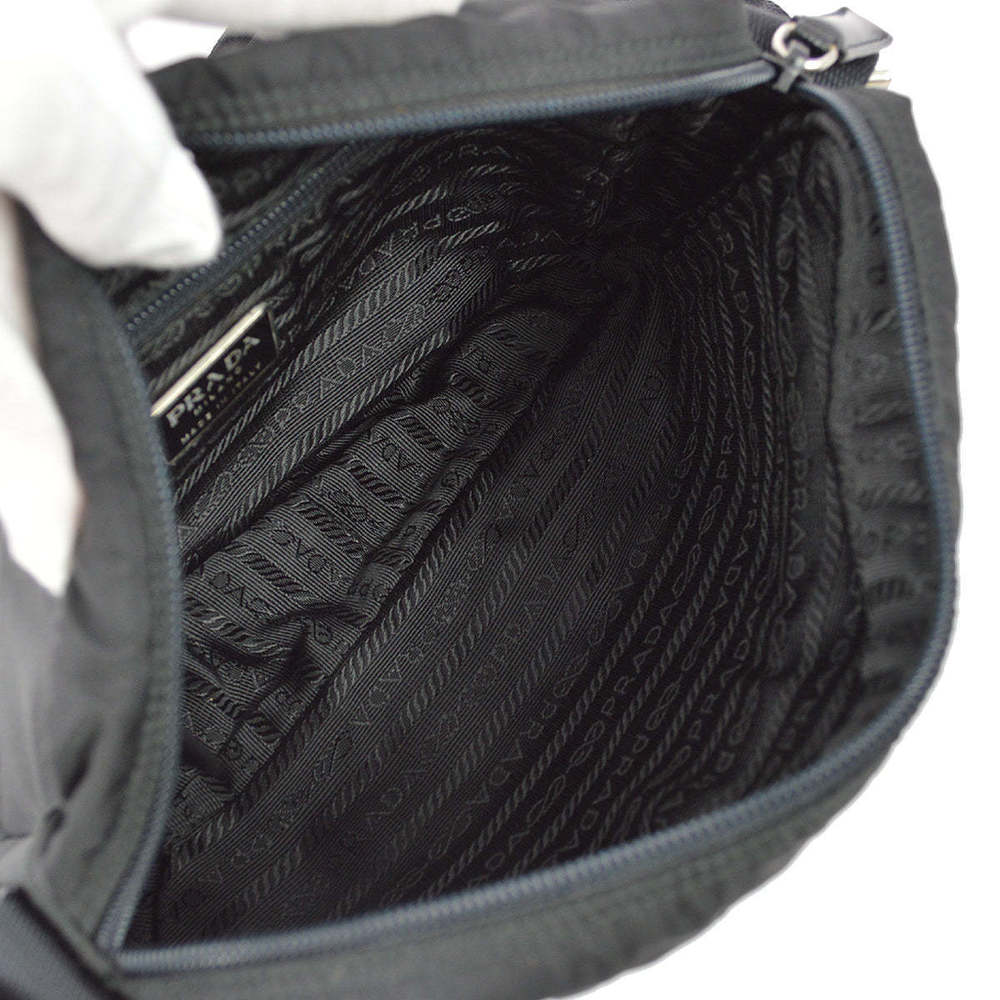 PRADA Black Nylon Crossbody Shoulder Bag 120068 - Picture 8 of 10